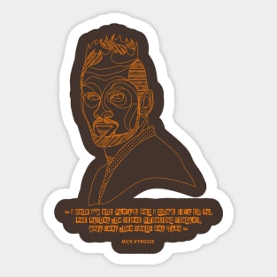 Nick Kyrgios Sticker